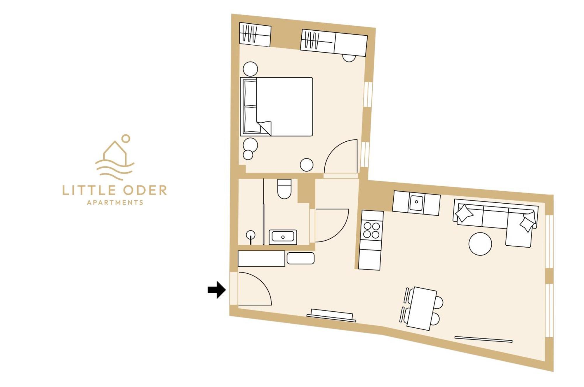 Little Oder Apartments Štetín Exteriér fotografie
